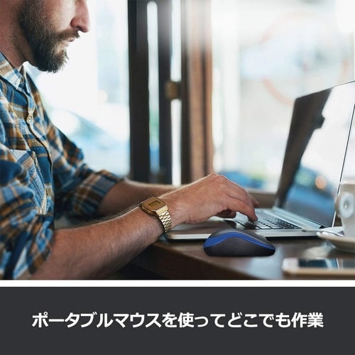 ワイヤレスマウス M186 ブルー