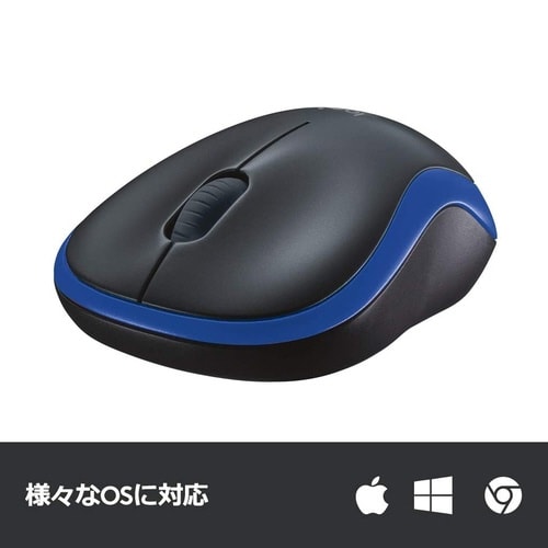 ワイヤレスマウス M186 ブルー