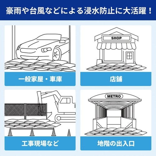 簡易吸水土のうBKザック10枚入