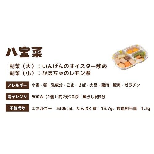 マルハニチロ やさしいおかずセット昼・夜のムース食