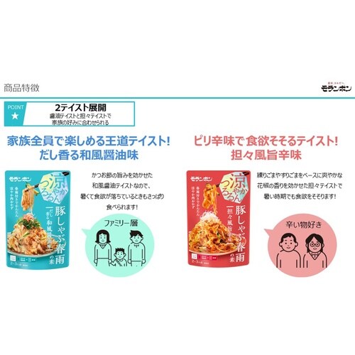 モランボン 豚しゃぶ春雨の素 だし香る和風醤油味