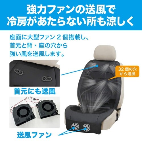 送風クッション 強風ダブルファン サイズ:530x