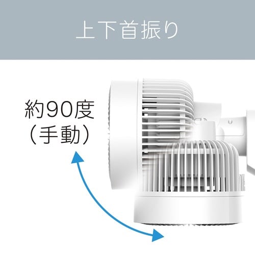 コイズミ 壁掛けサーキュレーター ホワイト