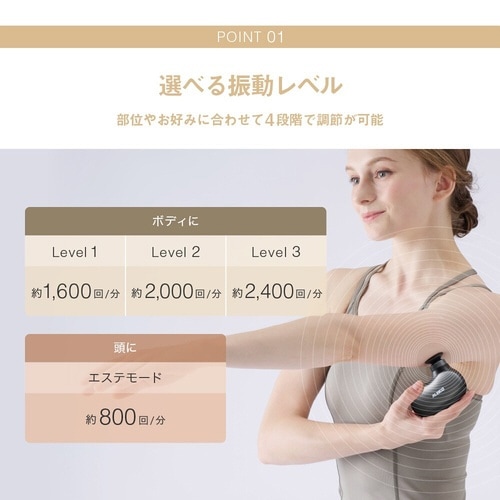 アルインコ ボディシェイプガン ビーン ブラック