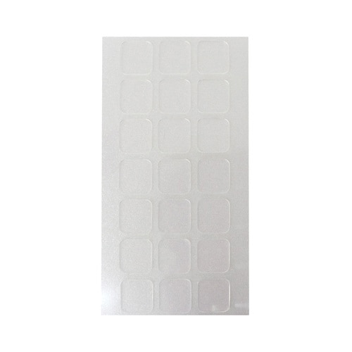 はがせる透明両面テープ貼るだけ名人角型21片×20
