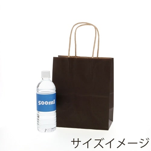 紙袋 25チャームバッグ 21−12 未晒 焦茶C
