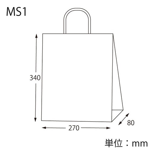 紙袋 25チャームバッグ MS1 ニューリボン 金