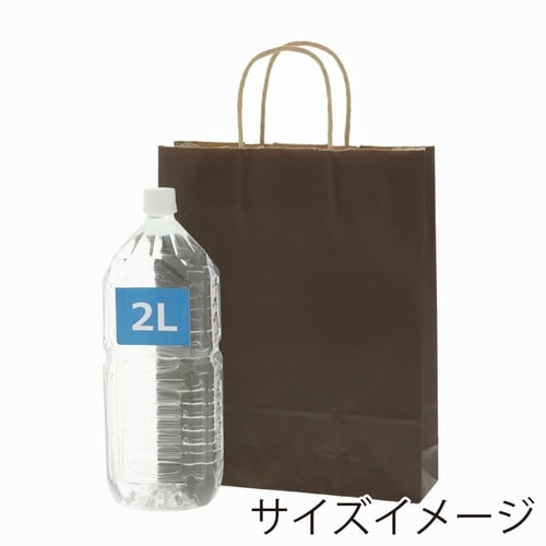 紙袋 25チャームバッグ MS1 未晒 焦茶C