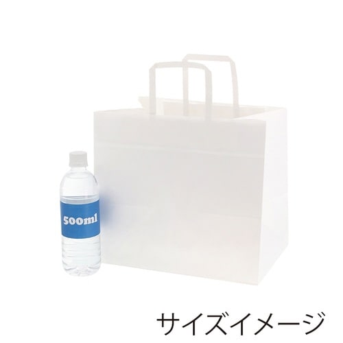 手提げ紙袋 NフラットCB 300−1 晒白無地