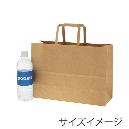 手提げ紙袋 NフラットCB 340−1 未晒無地