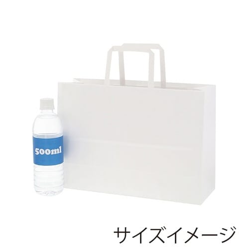 手提げ紙袋 NフラットCB 340−1 晒白無地