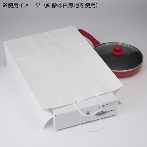 手提げ紙袋 25チャームバッグ KA 未晒 紺C