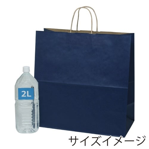 紙袋 25チャームバッグ45−1 未晒ネイビーNC