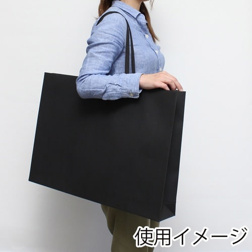 紙袋 ファッションバッグ LL 黒 10枚×2