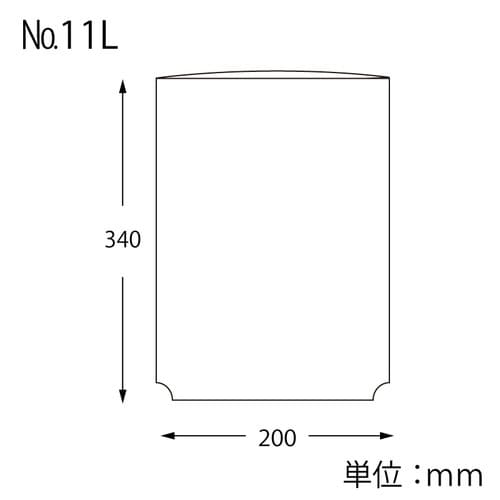 ボードンパック#2011L角カット100枚×20