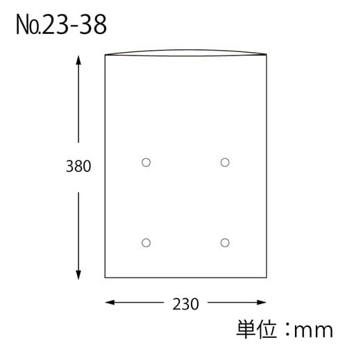 ボードンパック#2523−38穴有100枚×10