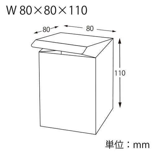 箱 クリスタルBOX W 80×80×110