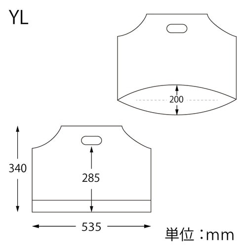 手抜きポリ袋 バイオハンディバッグYLティータイム