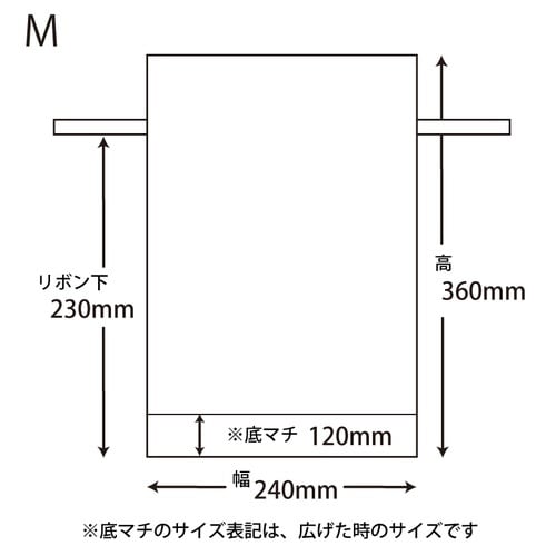 不織布巾着袋 FバッグWシャンテタイプM ブラウン