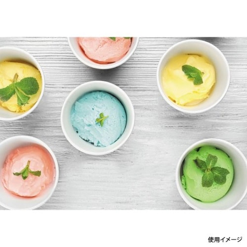 紙カップ アイスクリーム 4スノーホワイト