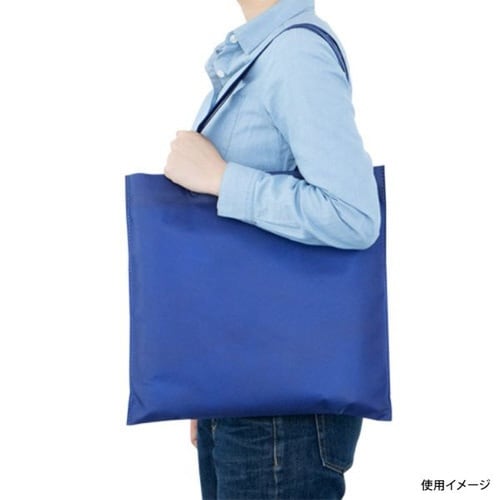 不織布手提げバッグ ネイビー×500