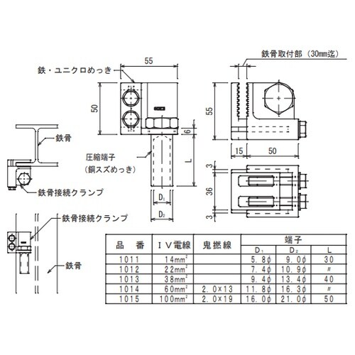 鉄筋接続クランプ 1013