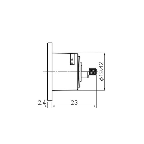 75ΩBNC型リセプタクル 1箱(20個