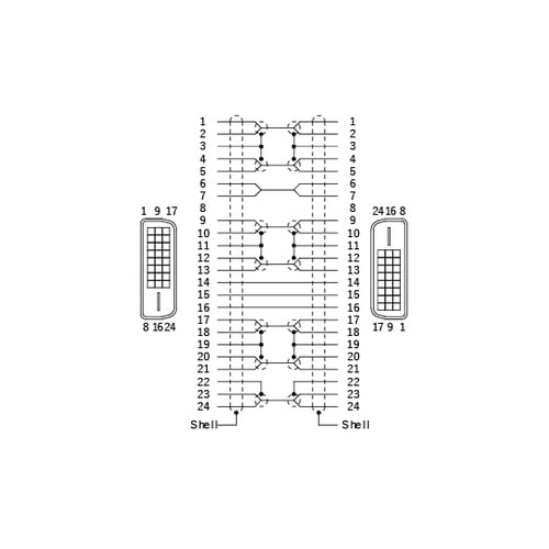 DVIケーブル 黒 2m DVID02A