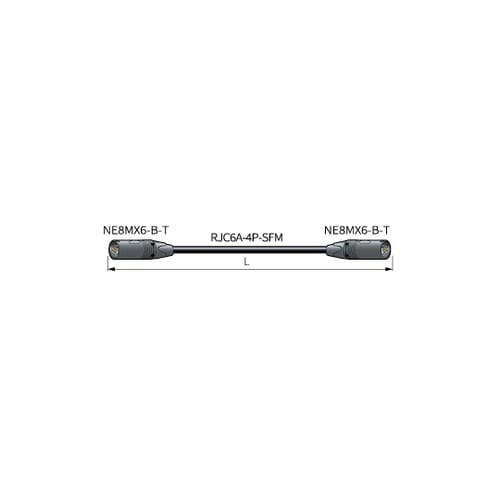 カテ6A移動用LANケーブル 黒 3m