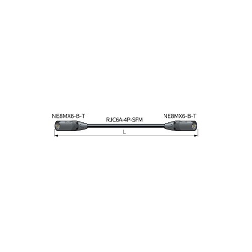 カテ6A移動用LANケーブル 黒 5m