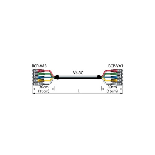 同軸マルチケーブル ブーツ付 2m 5V