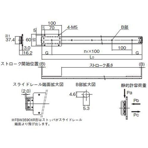 スライドパック FBW3590XR+30