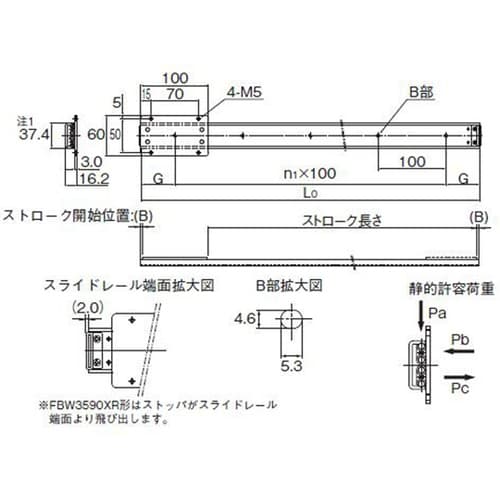 スライドパック FBW3590XR+50