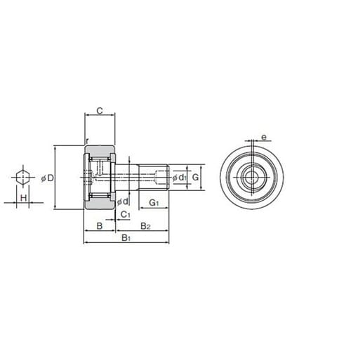 カムフォロア CFH6−A