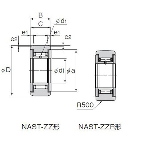 ローラーフォロア NAST8ZZR