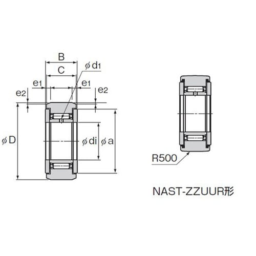 ローラーフォロア NAST12ZZUUR