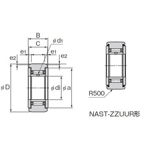 ローラーフォロア NAST15ZZUUR