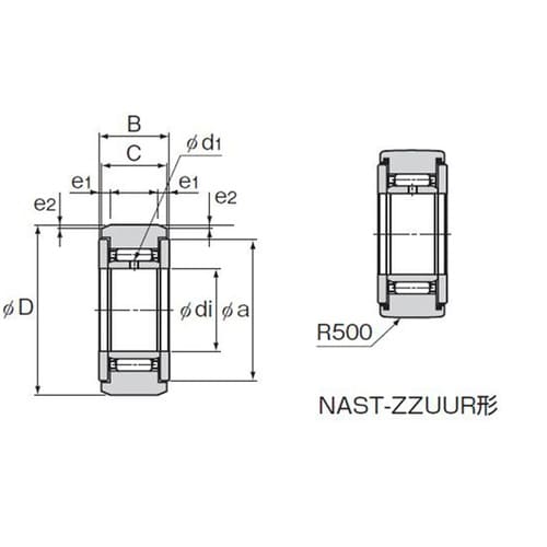 ローラーフォロア NAST20ZZUUR