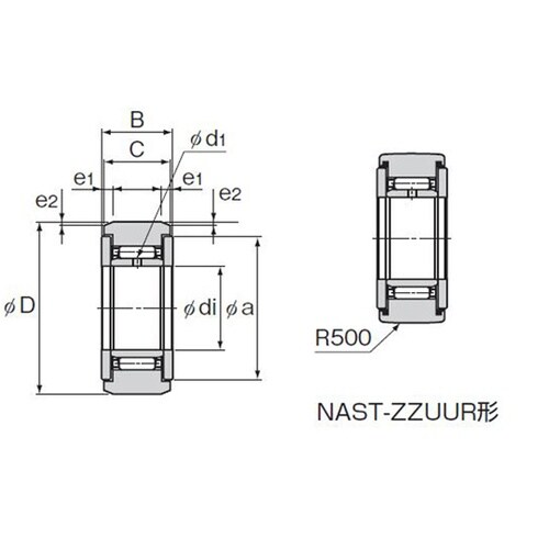 ローラーフォロア NAST30ZZUUR