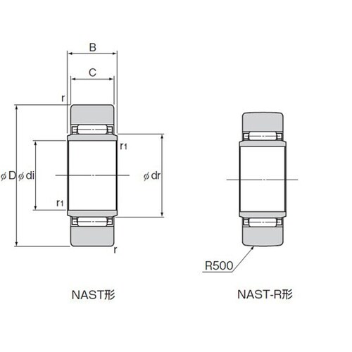 ローラーフォロア NAST40R