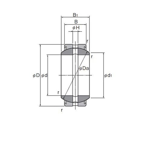 球面軸受 SA1 20