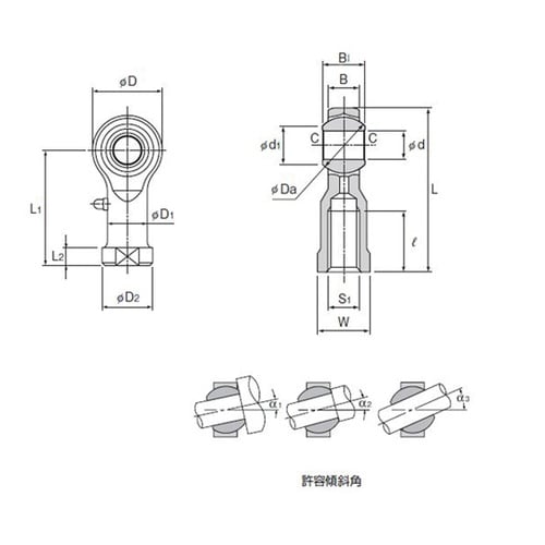 ロッドエンド PHS8