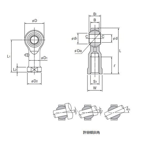 ロッドエンド PHS14