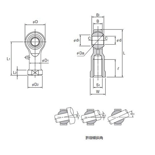 ロッドエンド PHS18
