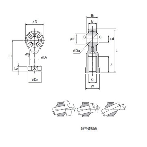 ロッドエンド PHS20