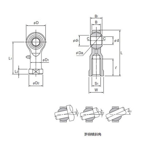 ロッドエンド PHS25