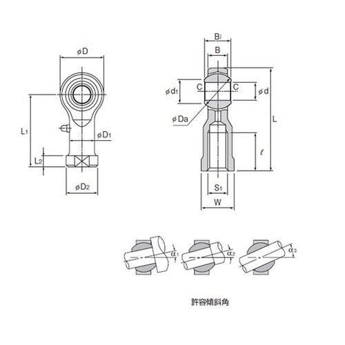 ロッドエンド PHS25L