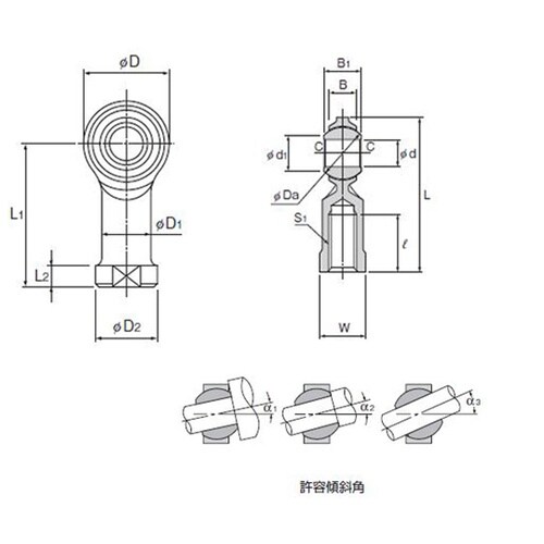 ロッドエンド NHS22TL