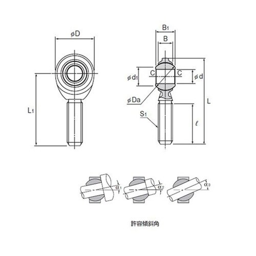 ロッドエンド NOS10T