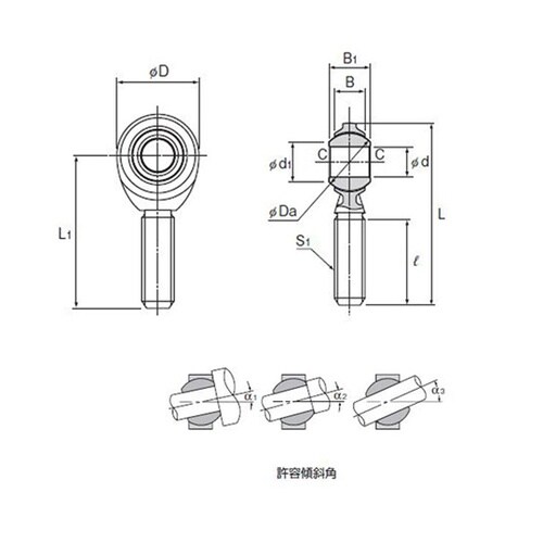 ロッドエンド NOS20T